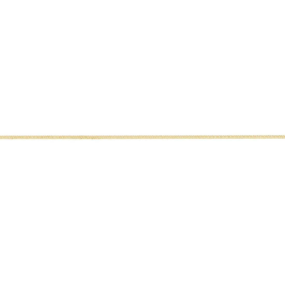 9kt Yellow Gold Fine Curb Chain Necklace 46cm