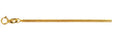 10kt Yellow Gold Tight Curb Chain Necklace 45cm