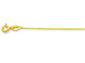 40cm 8-Sided Box Chain in 9kt Yellow Gold
