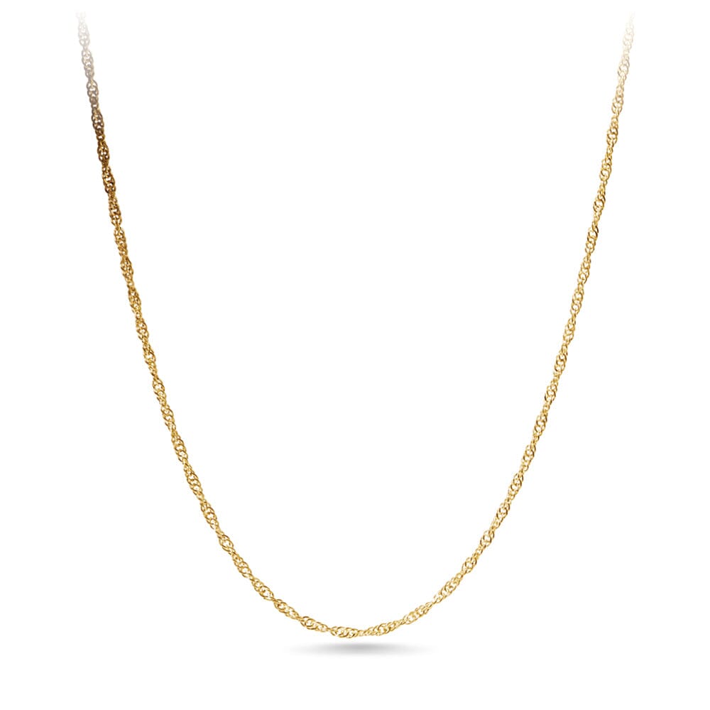50cm Singapore Chain in 9kt Yellow Gold