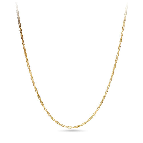 50cm Singapore Chain in 9kt Yellow Gold