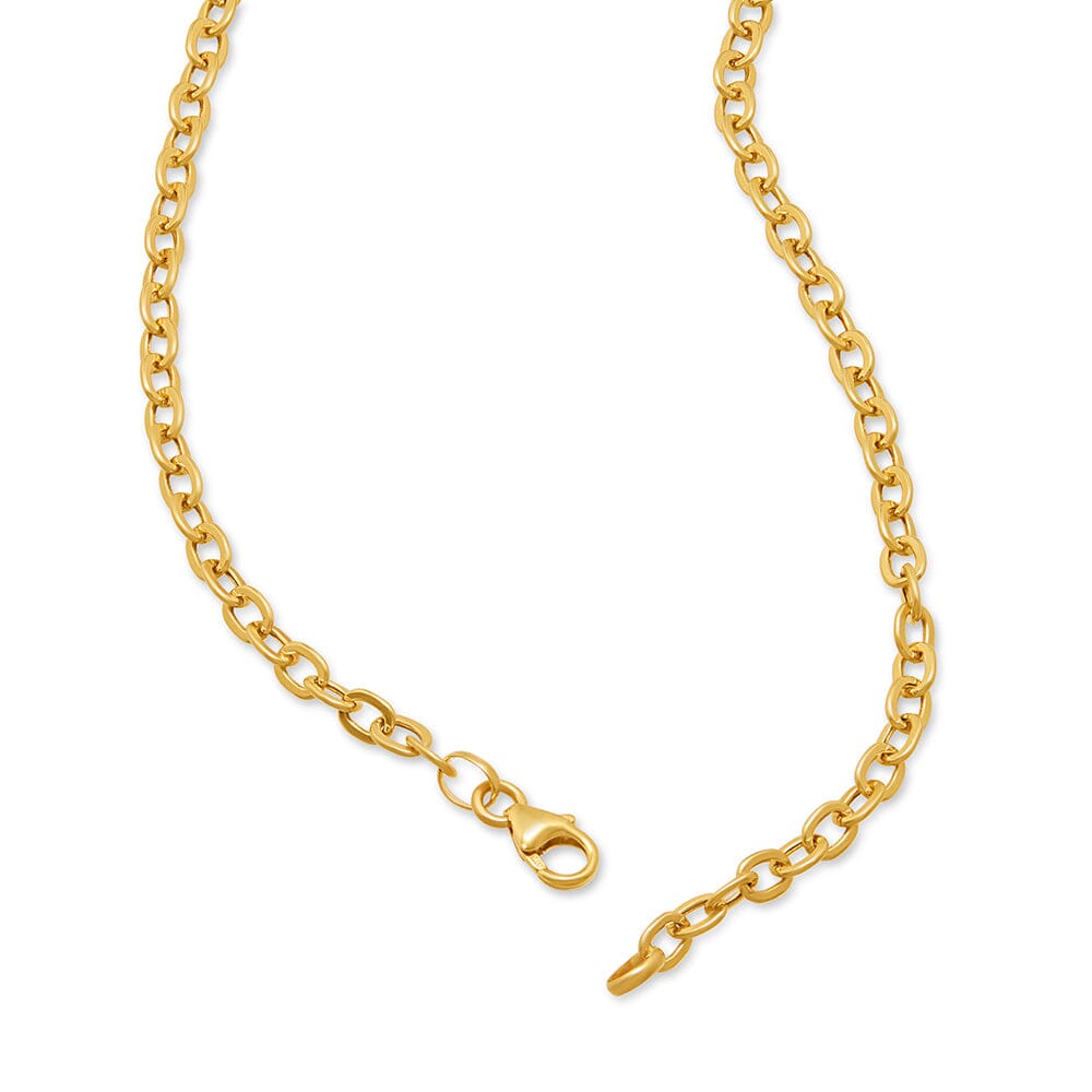 Serene Bead Chain Necklace 45cm in 9kt Yellow Gold