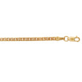 9kt Yellow Gold Diamond Cut Curb Chain Necklace 55cm