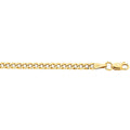 9kt Yellow Gold Curb Chain Necklace 45cm