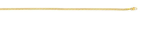 60 Gauge Curb 9kt Yellow Gold Necklace 55cm