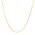 50cm Round Box Chain in 9kt Yellow Gold