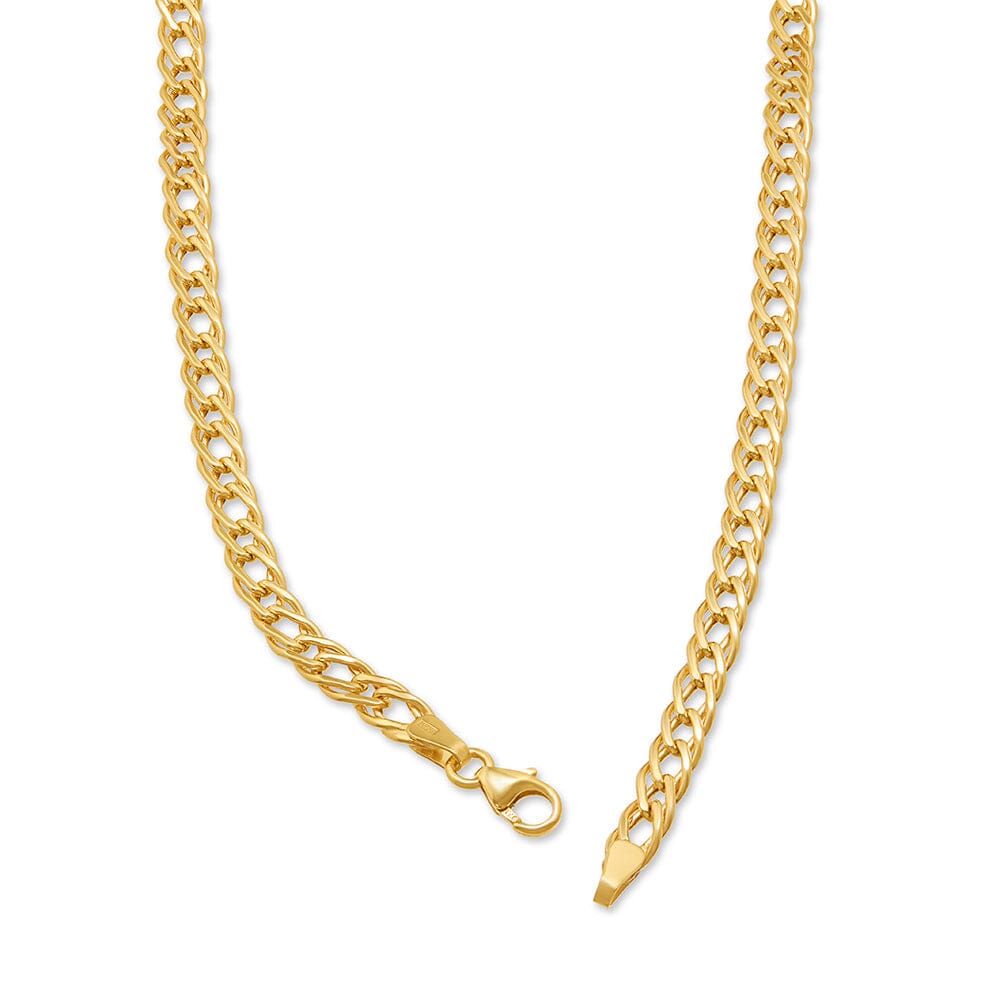 Wheat Chain Necklace 45cm in 9kt Yellow Gold