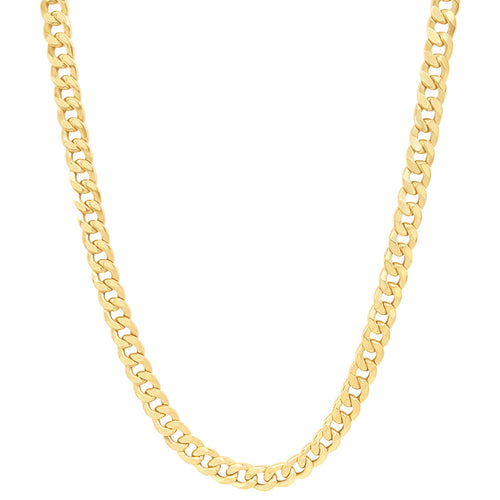 55cm Oval Curb Chain in 9kt Yellow Gold