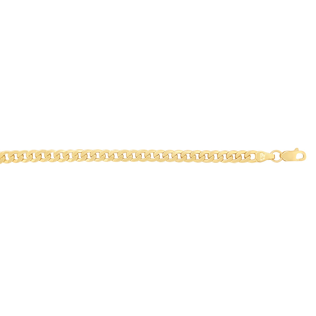 55cm Oval Curb Chain in 9kt Yellow Gold