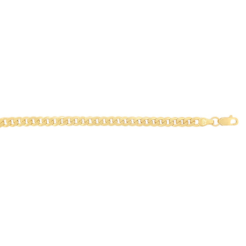 55cm Oval Curb Chain in 9kt Yellow Gold