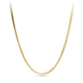9kt Yellow Gold Diamond Cut Curb Chain Necklace 50cm