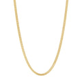 9kt Yellow Gold Diamond Cut Curb Chain Necklace 55cm