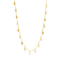 Leaf Charm Necklace in 9kt Yellow Gold