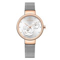 Naviforce Silver Dial Milanese Strap Women Watch NF5013 RG/W/S