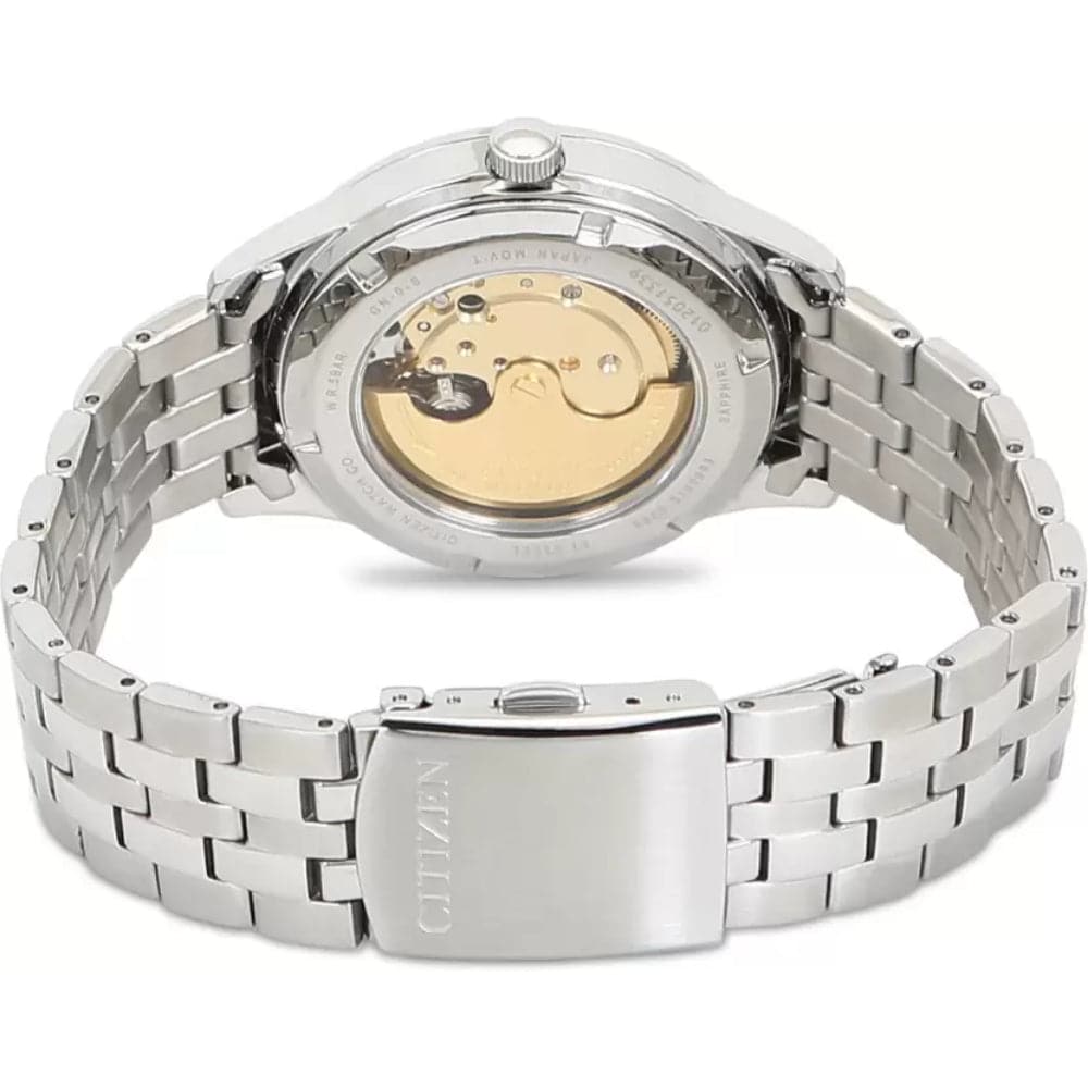 Citizen Mechanical Silver Stainless Steel Strap Men Watch NH7501-85H
