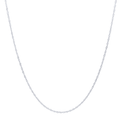 45cm Fine Singapore Chain in 9kt White Gold