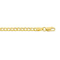 50cm Flat Curb Chain in 9kt Yellow Bonded Gold