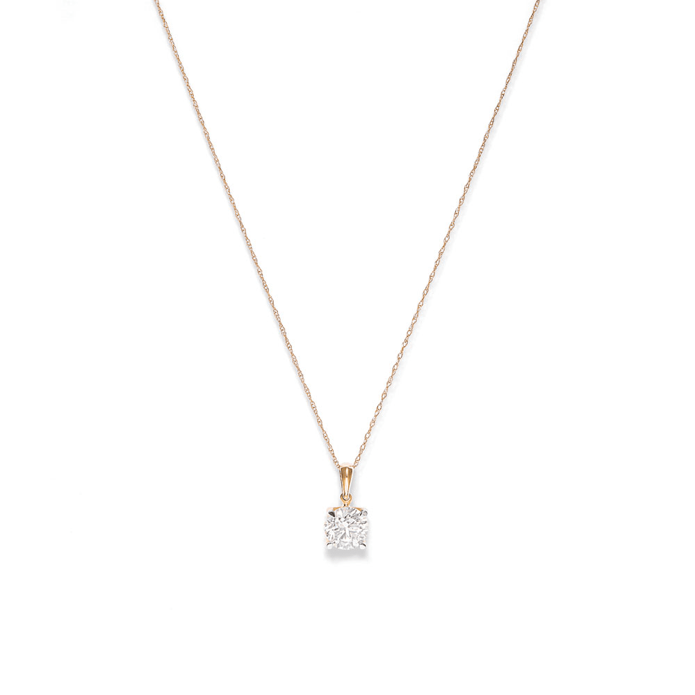 45cm 1.50ct Laboratory-Grown Diamond Solitaire Necklace in 9kt Yellow Gold