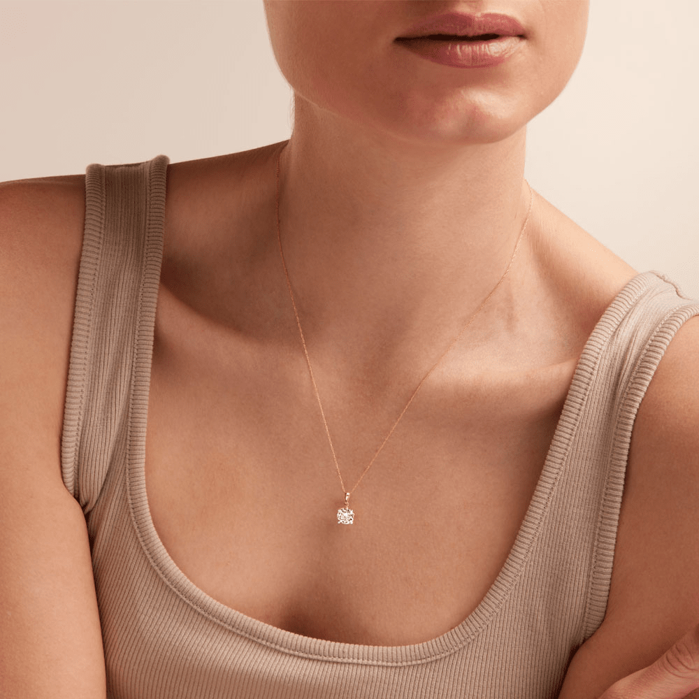 45cm 1.50ct Laboratory-Grown Diamond Solitaire Necklace in 9kt Yellow Gold