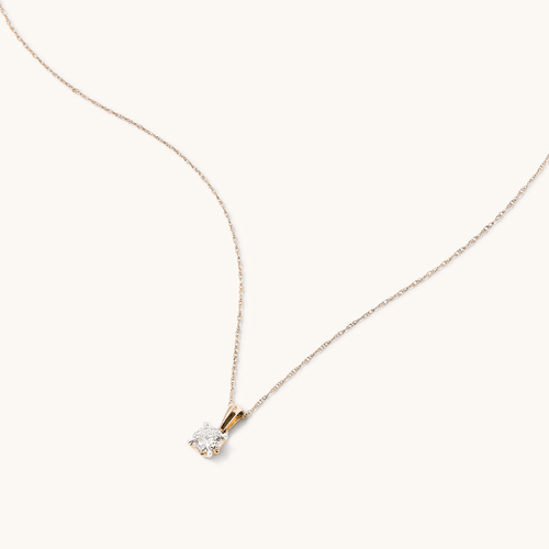 45cm  0.50ct  Laboratory-Grown Diamond Solitaire Necklace in 9kt Yellow Gold