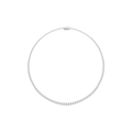 43cm Graduated Tennis Necklace with 8.00tw of Laboratory-Grown Diamonds in Sterling Silver and Platinum