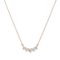 45cm Graduated Necklace with 0.50tw of Laboratory-Grown Diamonds in 9kt Yellow Gold