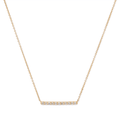45cm Bar Necklace with 0.26tw of Laboratory-Grown Diamonds in 9kt Yellow Gold