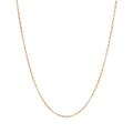 45cm Oval Belcher Chain Necklace in 9kt Yellow Bonded Gold