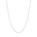 50cm 3mm Width Figaro Paperclip Chain in Sterling Silver