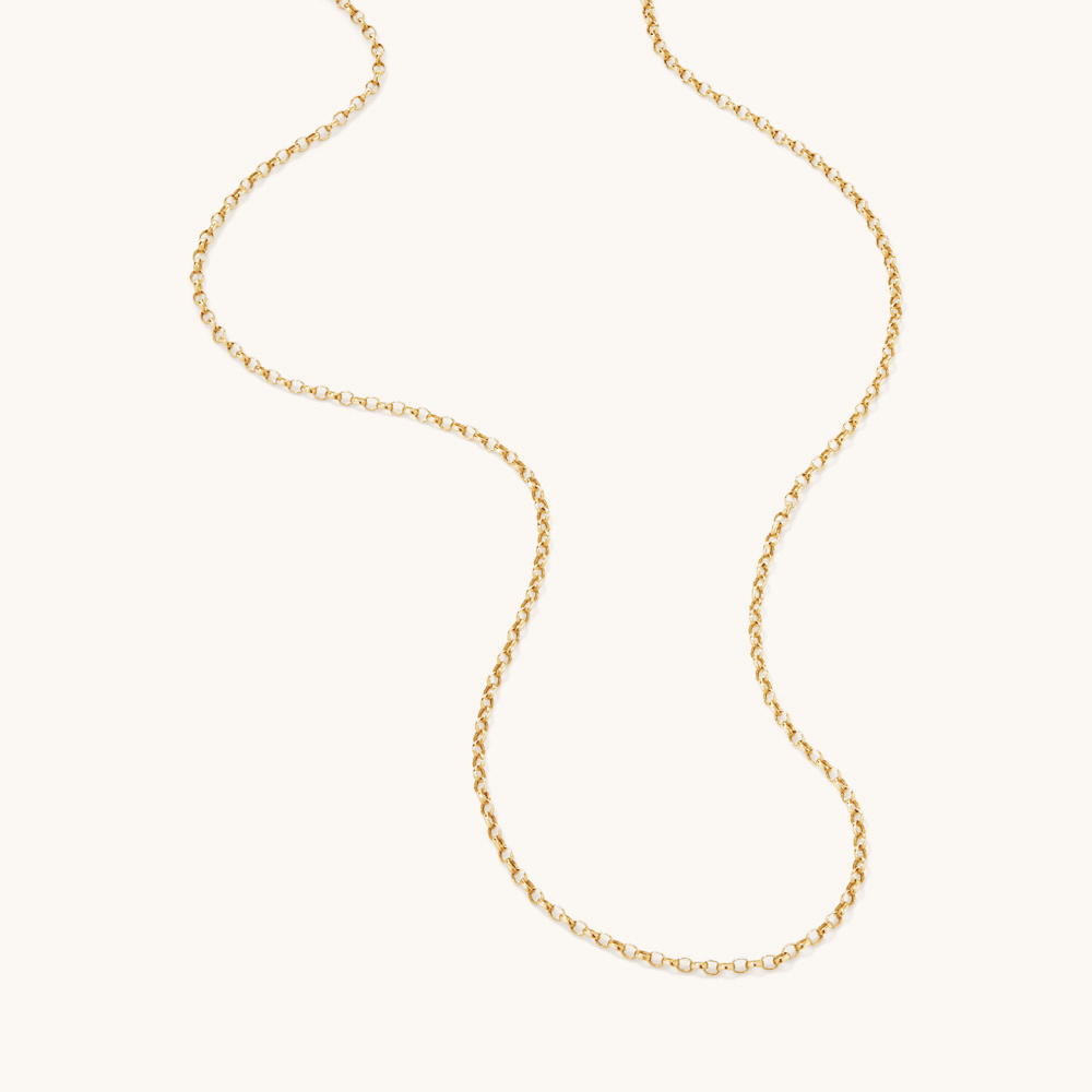 45cm Hollow Belcher Chain in 9kt Yellow Gold
