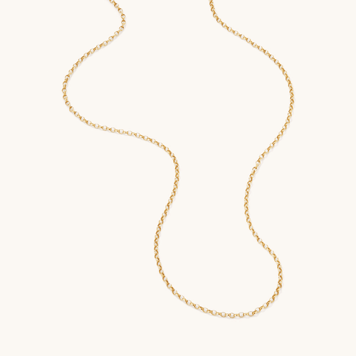 45cm Hollow Belcher Chain in 9kt Yellow Gold