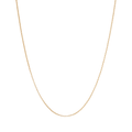 55cm 2mm Width Hollow Belcher Chain in 9kt Yellow Gold