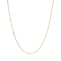 55cm 2mm Width Diamond Cut Figaro Chain Necklace in 9kt Yellow Gold