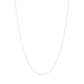 50cm Station Ball Paperclip Chain Necklace in Sterling Silver