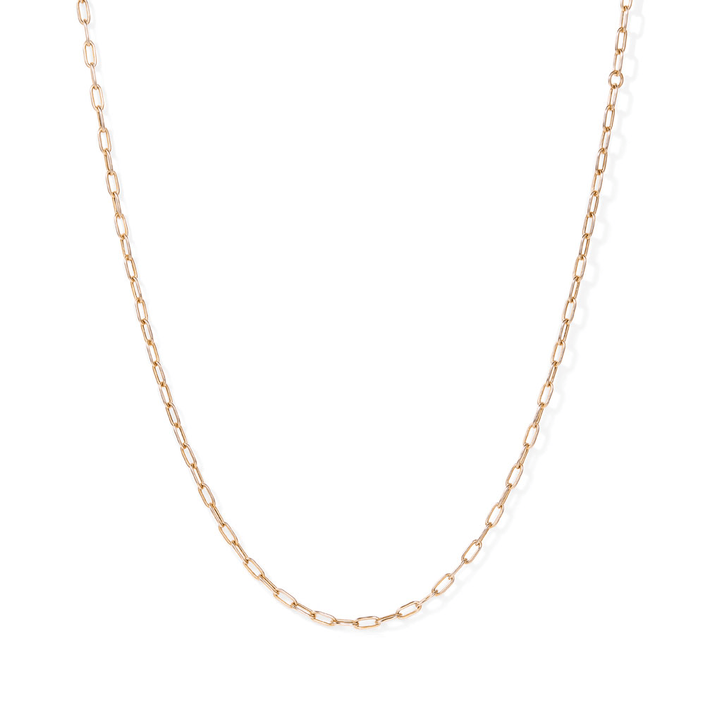 45cm Fine Paperclip Chain in 9kt Yellow Gold