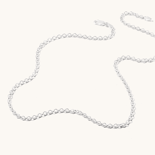 45cm Round Belcher Chain in Sterling Silver