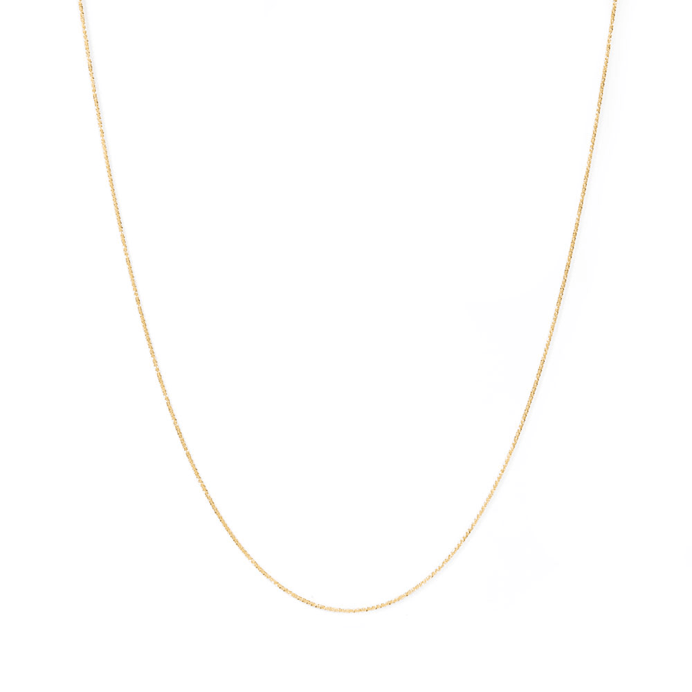 45cm Diamond Cut Singapore Chain in 9kt Yellow Gold
