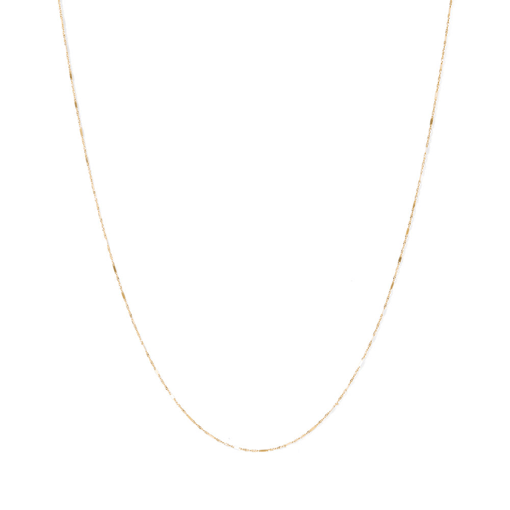45cm Faceted Singapore Chain in 9kt Yellow Gold