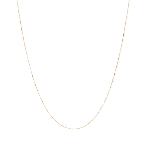 45cm Faceted Singapore Chain in 9kt Yellow Gold