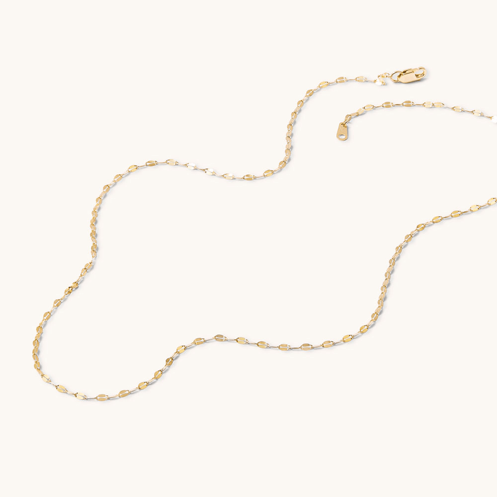 45cm Mirror Chain in 9kt Yellow Gold
