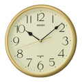 Seiko Clock Gold Case Wall Clock QXA747G