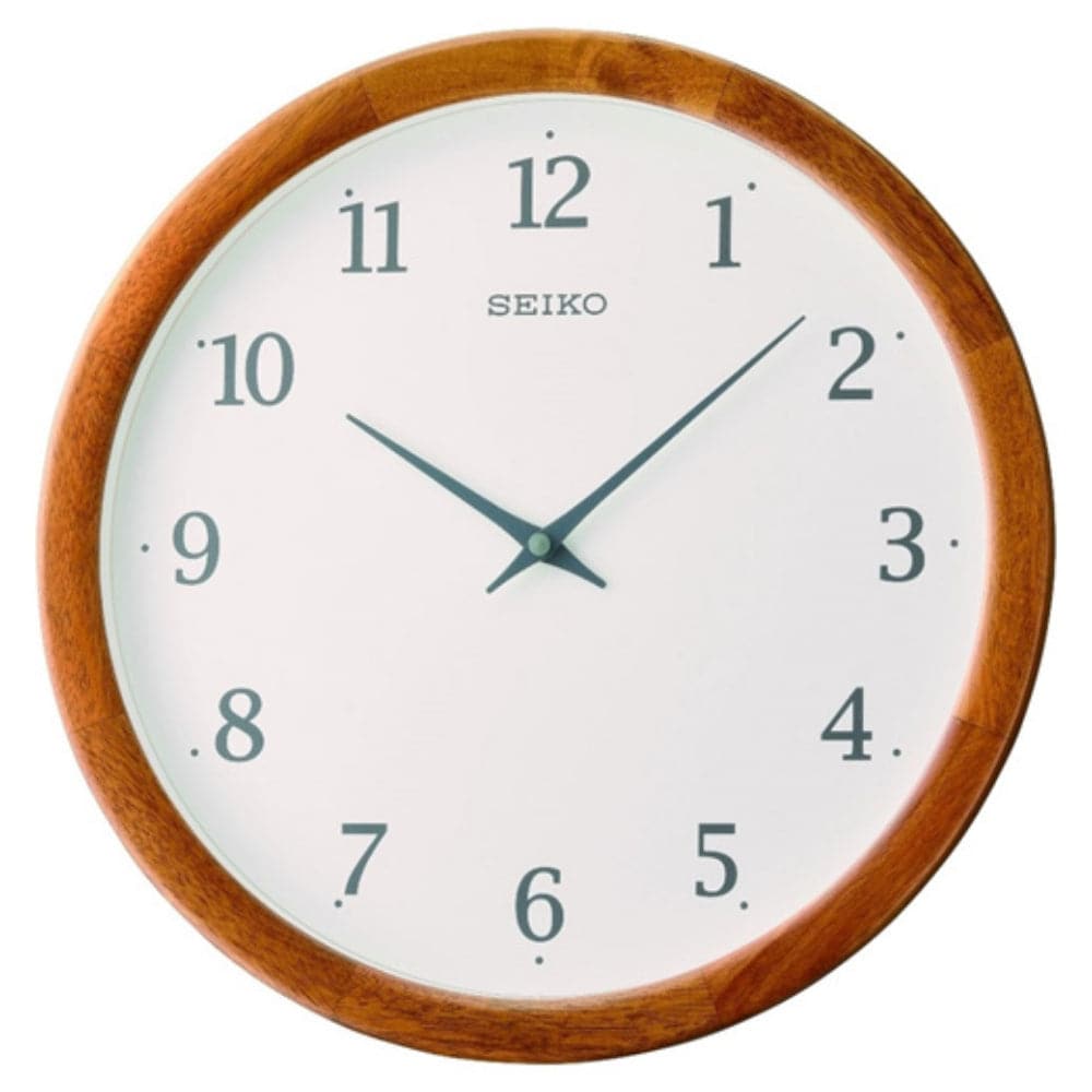 Seiko Clock White Dial Round Wall Clock QXA763BN