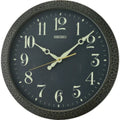Seiko Clock Black Dial Round Wall Clock QXA815K