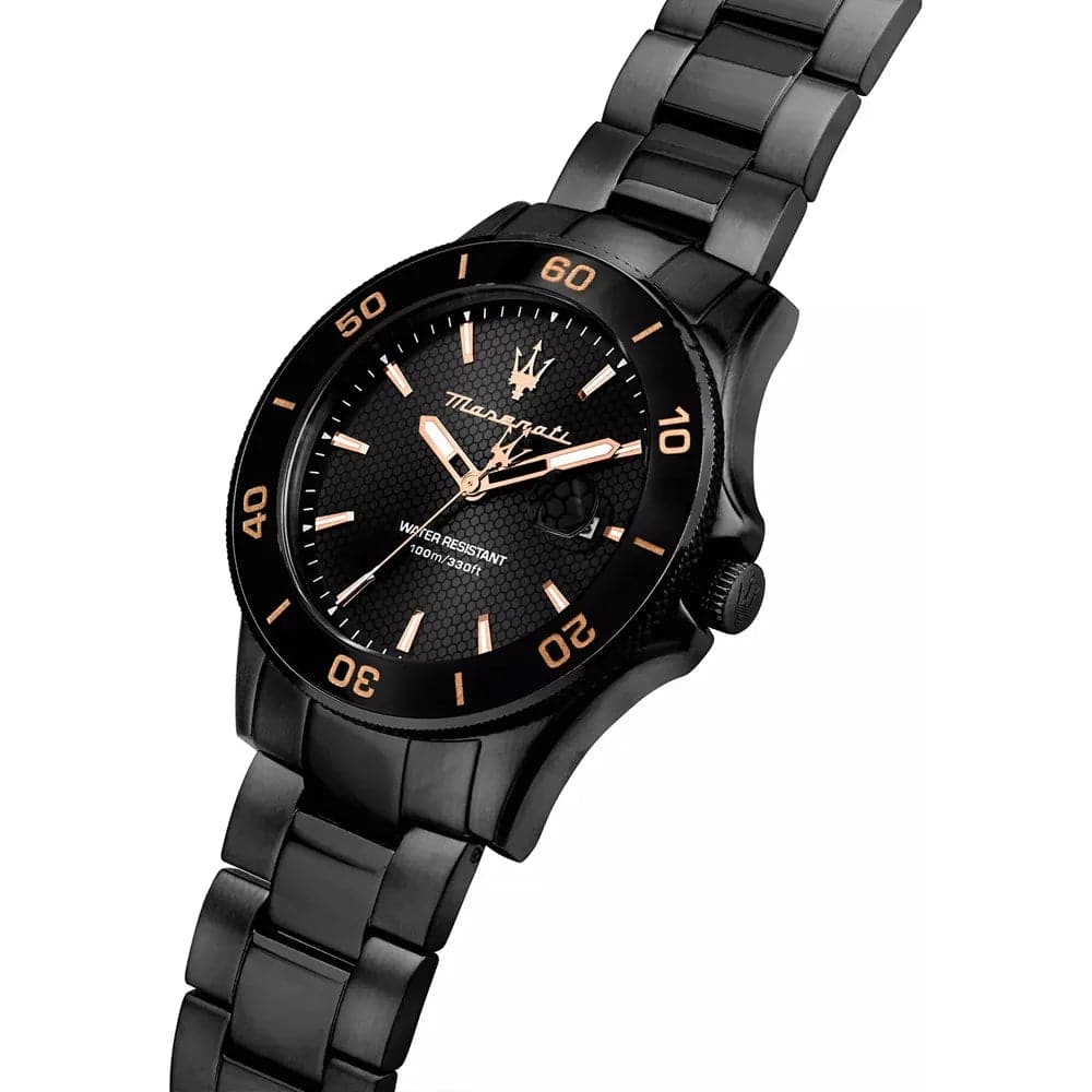 Maserati Competizione Black Stainless Steel Strap Men Watch R8853100035