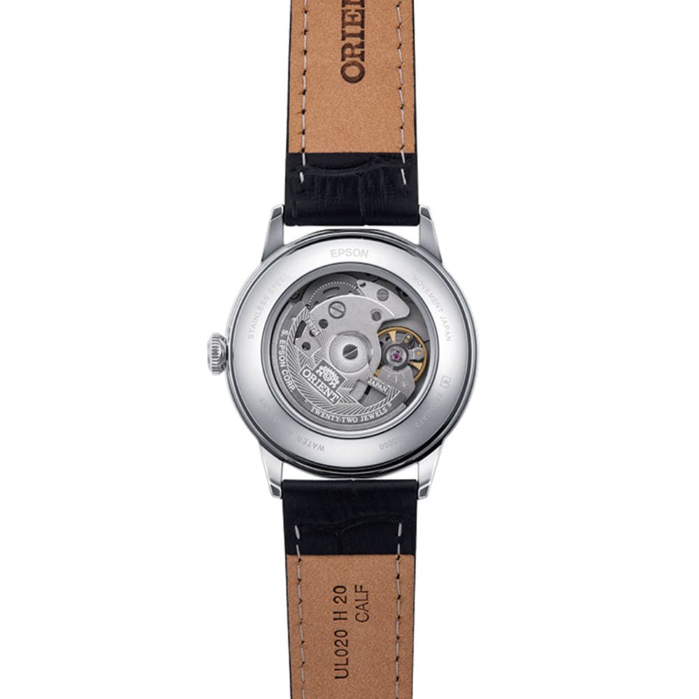 Orient Mechanical Claasic Black Leather Strap Men Watch RA-AC0M03S10B
