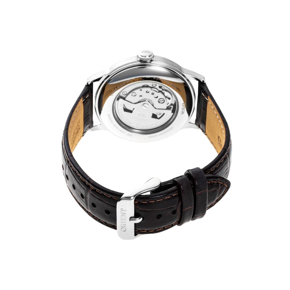 Orient Bambino Version 8 Automatic Brown Leather Strap Men Watch RA-AK0702Y10B