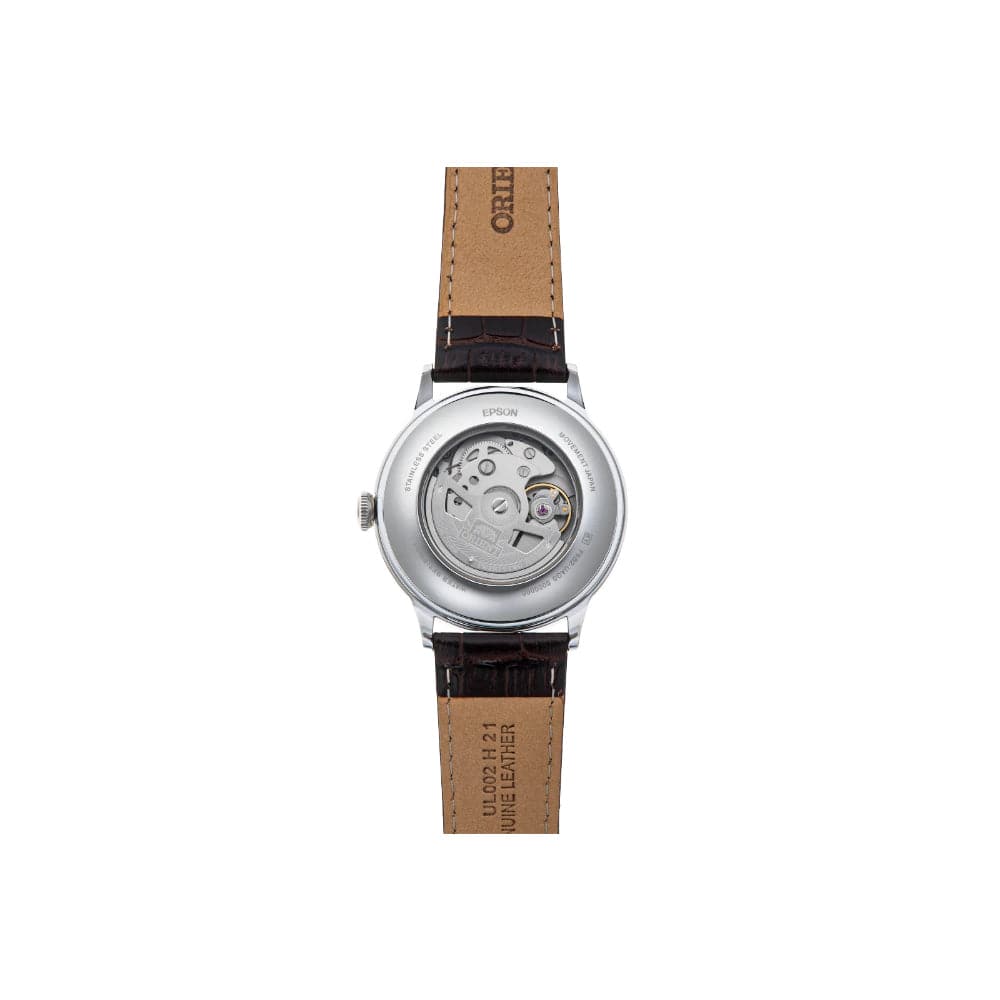 Orient Bambino Version 8 Automatic Brown Leather Strap Men Watch RA-AK0702Y10B