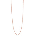 9kt Rose Gold Singapore Chain Necklace 50cm