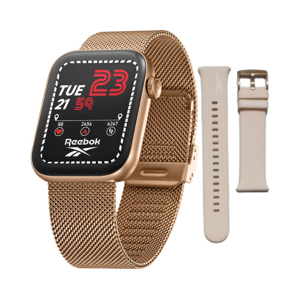 Reebok Relay 3.0 Rose Gold Milanese Strap Unisex Smartwatch RV-RL3-U0-A3S3-BB