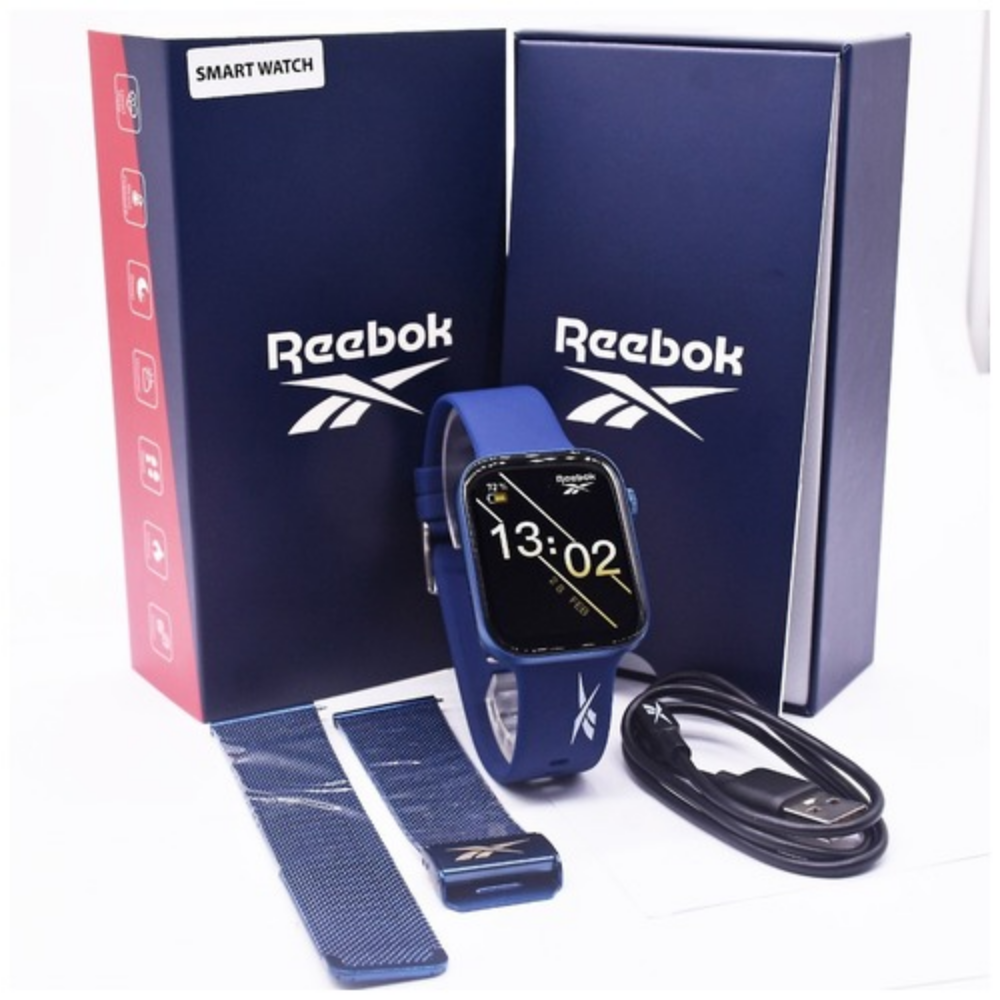 Reebok Relay 3.0 Digital Blue Stainless Steel Strap Men Watch RV-RL3-U0-ANSN-BB